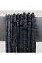 8x2MM 200pcs 4/6/8mm Natural Black Lava Rock Stone Beads Flat Round Spacer Rondelle Loose Beads For