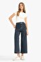 Culotte High Waist Long Jean Washed Trousers F5537Ax25Au - 2
