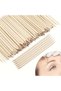 50PCS 100pcs Premium Wooden Wax Applicator Sticks - Mini Size for Precision Eyebrow Lip & Nose Hair - 8