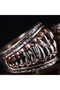 open ring New Simple Fashion Devil's Tooth Open End Ring Retro Punk Hip Hop Couple Gift Creative Tre - 6