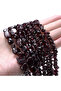 8-12mm Natural Irregular Garnet Beads Gravel Chip Loose Spacer Stone Beads for Jewelry Making DIY Br - 2