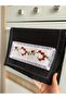 Black Cross-Stitch Detailed Stove Cover X Holder - 3