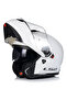 Strobe 2 Beyaz Çene Açılır Kask - 4