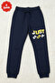 3 Thread 5 Pieces Thick Winter Print Detailed Boys' Sweatpants - 5