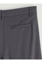 Gray Baggy Fit Gabardine Men's Trousers - 3