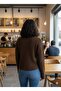Soft Textured Mock Neck Knitwear Cardigan - 6