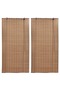 Bamboo Roller Blinds 2 pcs 80 x 160 cm Brown