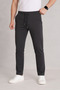 Men's Anthracite Elastic Waist Lace-Up Double Leg Jogger Pants