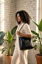 Genuine leather shoulder bag - 2