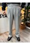 Men's Italian Cut High Waist Fabric Trousers