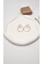 Women's Steel Hoop Detail Earrings - 2