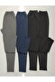 4-Piece Underwear Set Sha Fleece-Lined Workwear Tights (2. Anthracite 1. Light Blue 1. Gray) - 2