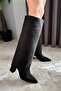 Women's Kosvel Black Suede Detachable Detailed Boots - 6