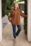 Tan Hooded Zippered Cashmere Jacket - 5