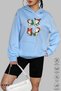 Unisex Hoodie Long Sleeve Snoopy Christmas Printed Hooded Fleece-Lined Oversized Cotton Sweatshirt - 3