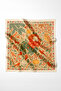 Silk Textured Satin Scarf 70X70