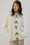 Tricot Cardigan with Bow Detail - 6