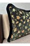 Tapestry Woven Linen Black Color Tufted Throw Pillow Cover 43X43Cm - 2