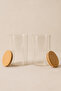 2-Piece Round Glass Jar with Bamboo Lid Kw-817 - 3
