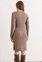 Women's Mink Waistband Slit Hair Braid Mini Dress Elb-19002289 - 3