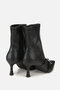 312407 Women's Black Stretch Thin Heeled Buckle Boots - 4