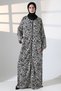 Women's Belmando Fabric Prayer Dress with Elastic Sleeves, Pockets and Zipper Li̇kapa - 7