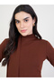 Women Brown Bodycon Maxi Dress - 4
