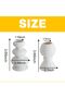 Gratify Matte Boho Taper Ceramic Candle Holders Set of 2 (White) - 2