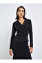 Black Mermaid Hem Blazer Midi Dress - 3