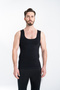 2 Pieces Black Men's Corset Undershirt for Chest, Belly and Underarm Area Shaping / Sculpting - 2