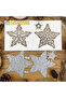 Beautiful Christmas Stars Lace Hollow Metal Cutting Dies Scrapbooking Decorative Embossing - 8