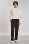Men's Trousers with Pleated Detail on the Front - Bitter Brown
