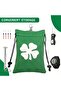 green Golf Tee Pouch with Drawstring, Golf Ball Handbag Portable Golf Accessories for Men WomenUniqu - 4