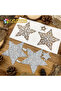 Beautiful Christmas Stars Lace Hollow Metal Cutting Dies Scrapbooking Decorative Embossing - 3