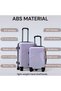 Hard Shell Lightweight ABS 2PCS SET (20/24 Inch) Luggage, Secured Lock Suitcase - 5