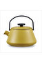 Brb-T-Time Mustard Yellow Iron Cast Teapot - 3