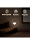 LINÉOCT Motion Sensor Stair Lights Indoor 4-Pack, Rechargeable Wireless, Magnetic Mount, Dimmable - 3