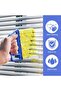 Blind Cleaner Duster Tool, 7-Finger Washable Hand-Held Mini Brush for Venetian Blinds (Blue) - 2