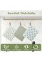 Swedish Dishcloths for Kitchen, 6 Pcs Reusable Absorbent Cellulose Sponge Cloths, 7.7 x 6.7 - 5