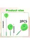 Feather Duster Microfiber Extendable Bendable Washable Cobweb Brush with Pole, Green, 2pcs - 8