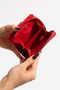 Gd 2824 Real Leather Women's Wallet Red - 7