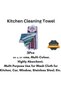 Kitchen Towels 3 Pack - 100% Cotton 16 x 26 in Absorbent Terry Dish Towels (Green/Assorted) - 2