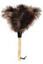 Ostrich Feather Duster Small - Premium Natural Feather Dust Brush with Plastic Handle