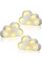 3 Pcs LED Cloud Night Light, Hangable Warm White for Kids Nursery & Party