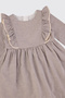 Baby Girl Brown Dress - 3