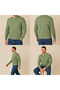 Men's Basic Sweatshirt Fit, Soft Fabric with Ottoman Texture, Ideal for Casual Outfits - 6