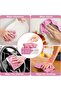 Microfiber Cleaning Cloth Rags in Two Box (40 Count), 7.9" x 7.9" (Pink) - 5