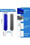 4-Piece Cobweb Duster Set - Bendable Microfiber Fan Dusters (2 Grey, 2 Blue) - 7
