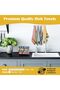 Kitchen Towels - Super Absorbent 90% Cotton 10% Polyester, 8-Pack (Assorted) - 4