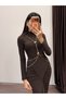 Women's Chain Detailed Turtleneck Women's Dress - 2